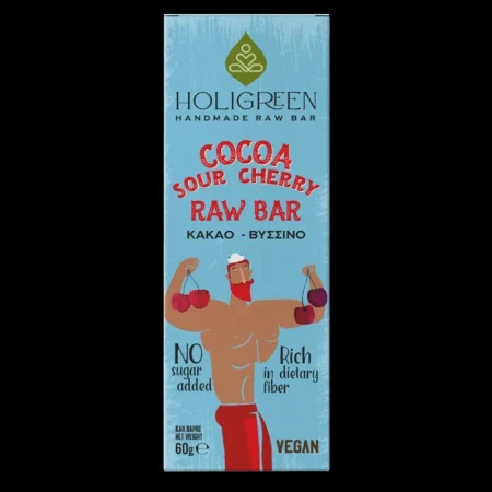 ΜΠΑΡΑ ΠΡΩΤΕΙΝΗΣ ΚΑΚΑΟ ΒΥΣΣΙΝΟ ΧΕΙΡΟΠΟΙΗΤΗ 60ΓΡ HOLIGREEN