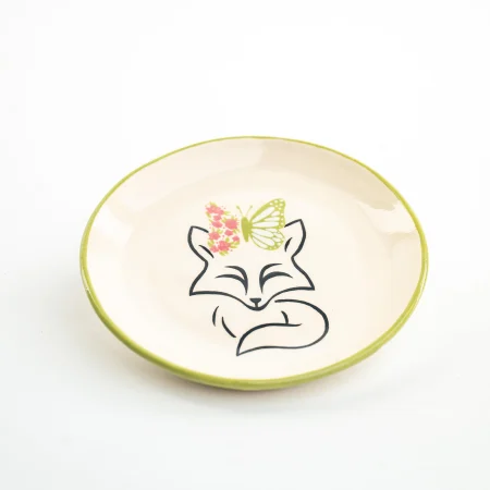 ΚΕΡΑΜΙΚΟ ΠΙΑΤΑΚΙ BUTTERFLY ON A FOX D15
