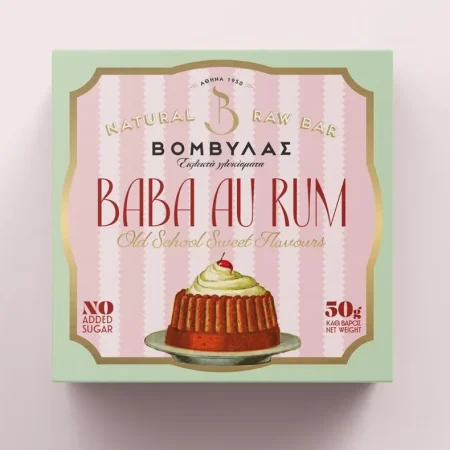 ΜΠΑΡΑ ΦΥΤΙΚΗ ΧΩΡΙΣ ΖΑΧΑΡΗ ΜΕ ΓΕΥΣΗ ΜΠΑΜΠΑΣ ΡΟΥΜΙ 50ΓΡ ΒΟΜΒΥΛΑΣ