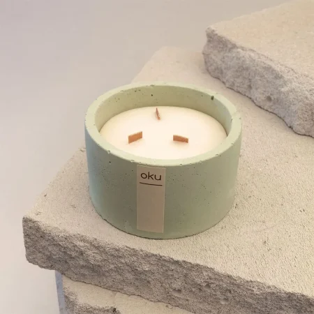 ΚΕΡΙ ΣΕ ΤΣΙΜΕΝΤΕΝΙΟ ΦΥΣΤΙΚΙ ΔΟΧΕΙΟ 320gr ΜΕ ΑΡΩΜΑ MOROCCAN ΚΕΧΡΙΜΠΑΡΙ