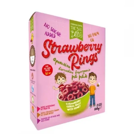 ΔΗΜΗΤΡΙΑΚΑ ΔΑΧΤΥΛΙΔΑΚΙΑ ΜΕ ΦΡΑΟΥΛΑ KAI ΜΕΛΙ 250ΓΡ THE BEE BROS