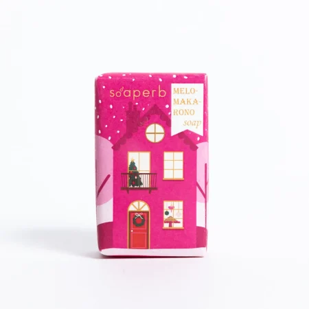 ΣΑΠΟΥΝΙ ΜΕΛΟΜΑΡΑΡΟΝΟ ΡΟΖ, 50ΓΡ – SOAPERB FUCHSIA HOUSE