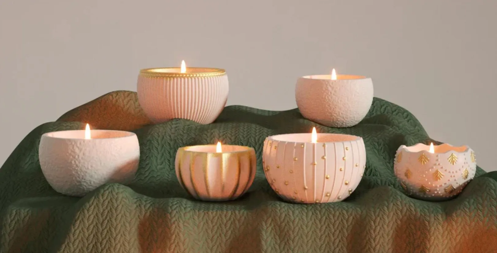 Κερί Χριστουγεννιάτικη Μπάλα 130gr με Άρωμα Μελομακάρονο - Image 5