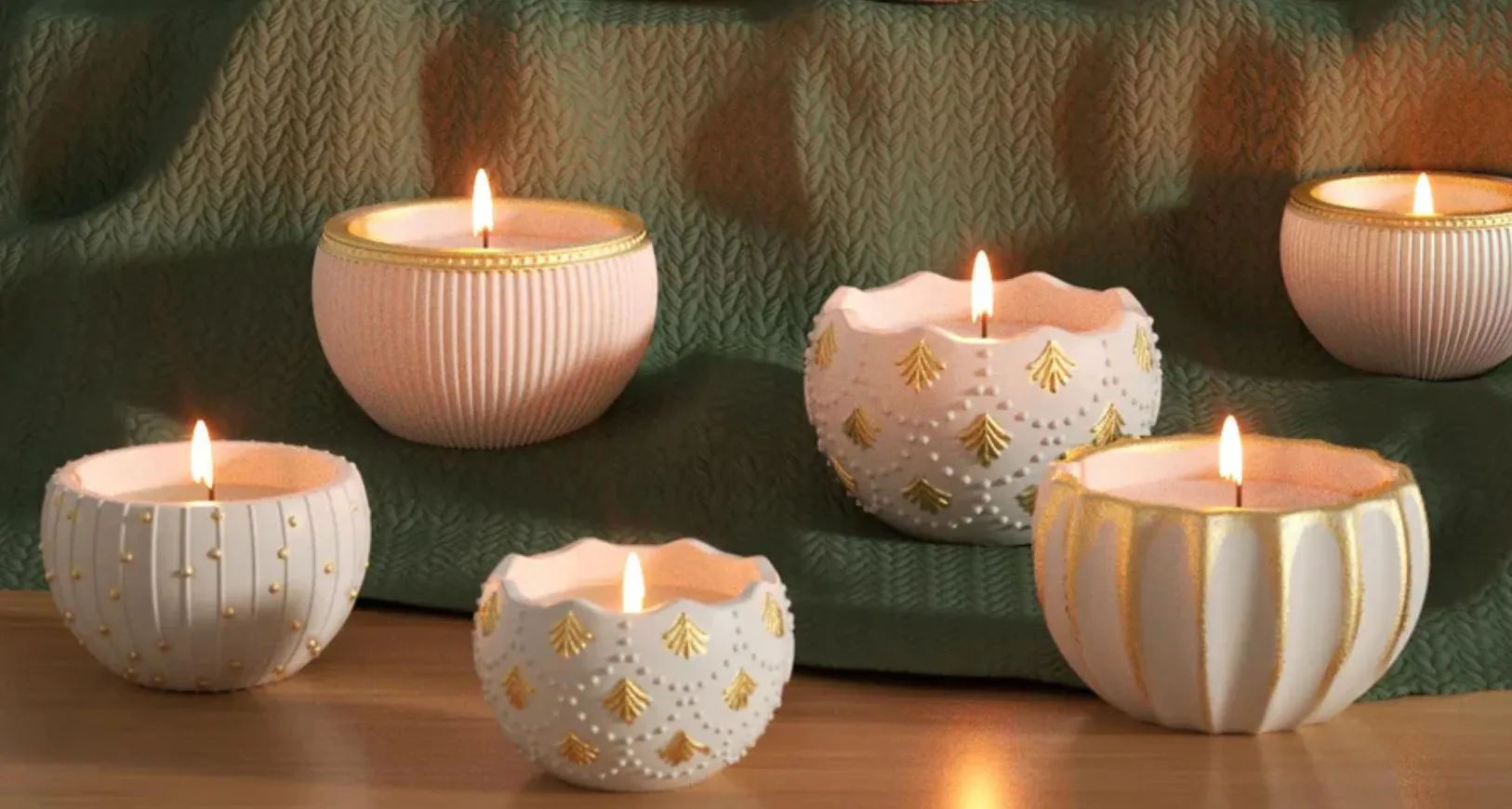 Κερί Χριστουγεννιάτικη Μπάλα 130gr με Άρωμα Μελομακάρονο - Image 7