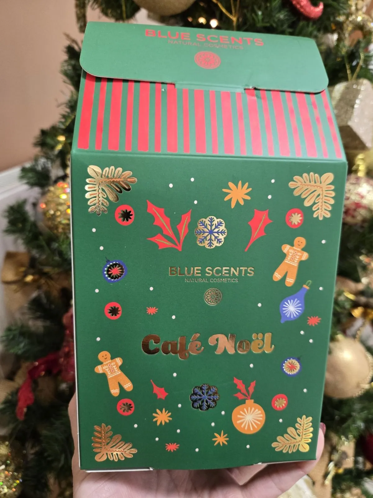 Gift Box Christmas Cafe Noel Blue Scents