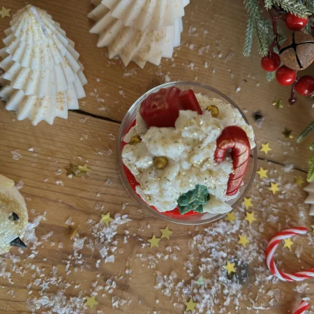 Χειροποίητα Κεριά Xmas Red Cupcake με Χριστουγεννιάτικο Άρωμα