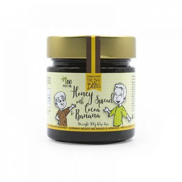 Άλειμμα Μελιού με Κακάο και Μπανάνα 300gr The Bee Bros