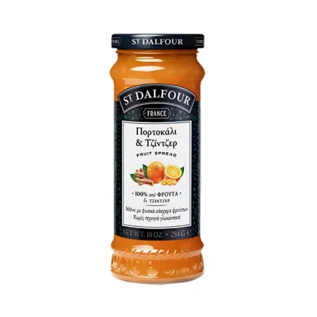 Μαρμελάδα St Dalfour Πορτοκάλι Τζίντζερ χωρίς Ζάχαρη 284gr