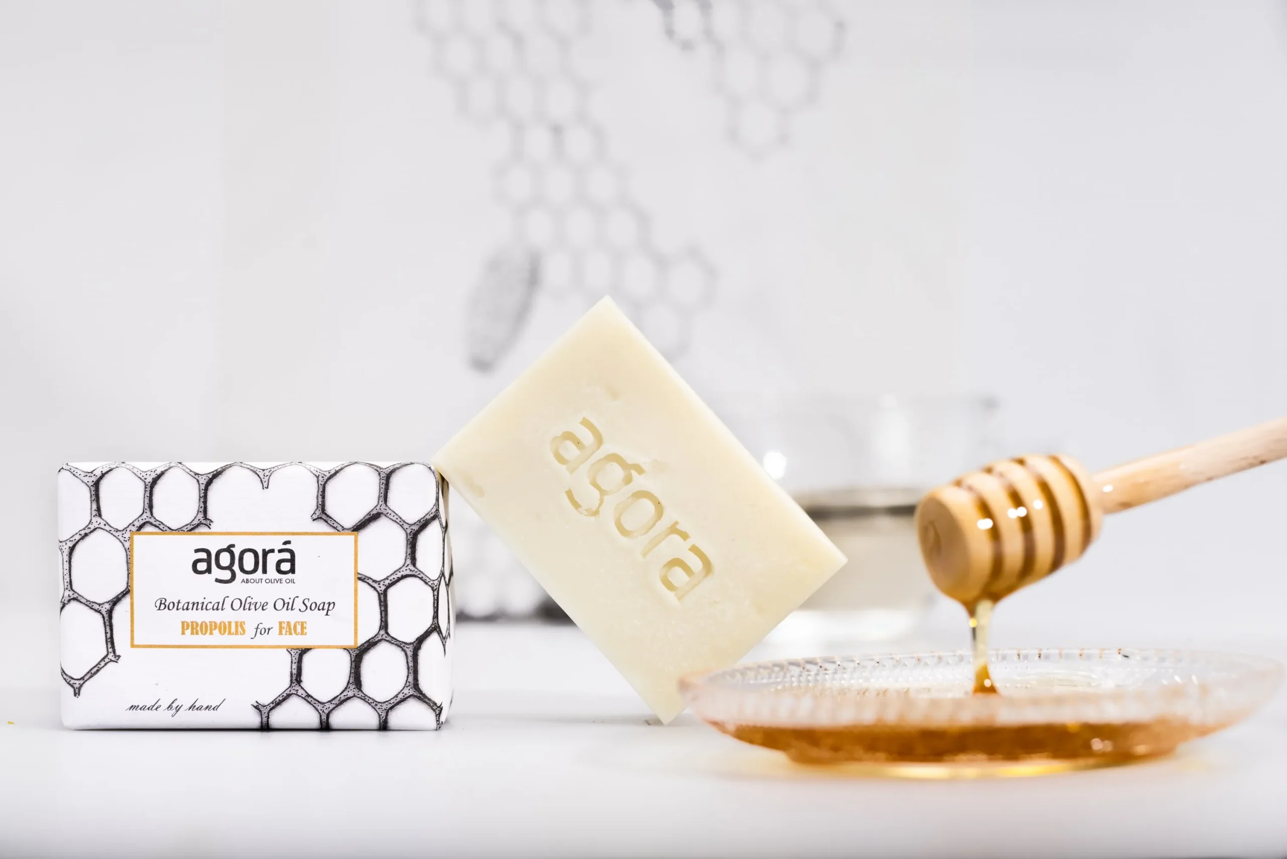 Σαπούνι Πρόπολη για το Πρόσωπο 120gr Agora - Propolis for Face - Image 3