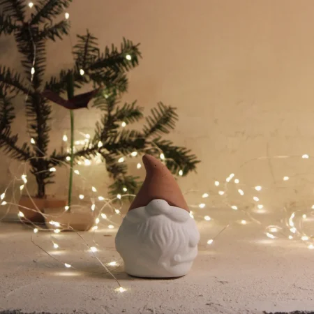 Κερί Ho Ho Ho Χειροποίητο Τσιμεντένιο Δοχείο 70gr με Άρωμα Μελομακάρονο