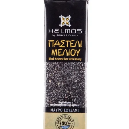 Παστέλι Μελιού με Μαύρο Σουσάμι 75gr Χελμός
