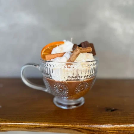Χειροποίητα Κεριά Cinnamon & Creamy Orange με Χριστουγεννιάτικο Άρωμα
