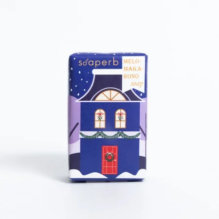 Σαπούνι Μελομακάρονο Μπλε 50gr – Soaperb Blue House