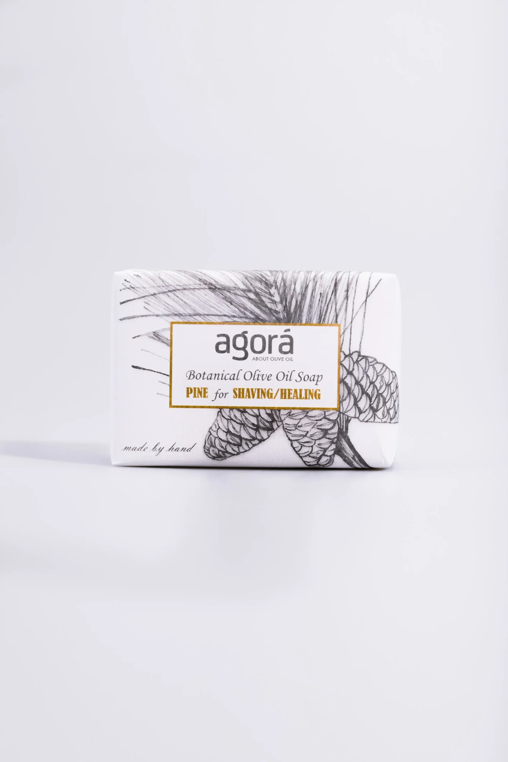 Σαπούνι Πεύκο για Ξύρισμα 120gr Agora - Pine for Shaving / Healing - Image 6