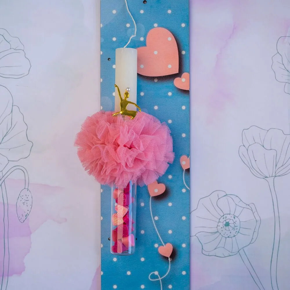 Λαμπάδα Μπαλαρίνα Pink