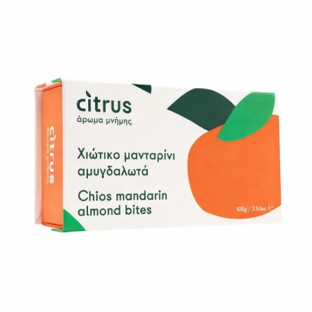 Μια μπουκιά σε σχήμα σταγόνας, γεμάτη άρωμα και γεύση από τον πλούσιο καρπό του Χιώτικου Μανταρινιού που παράγεται στον Κάμπο της Χίου.