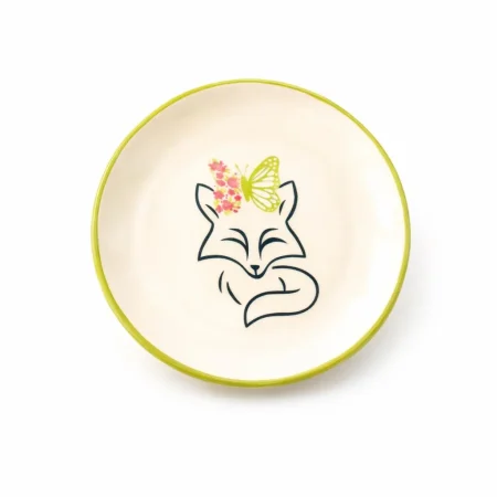 Κεραμικό Πιατάκι Butterfly on a fox D15