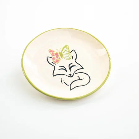 Κεραμικό Πιατάκι Butterfly on a fox D15