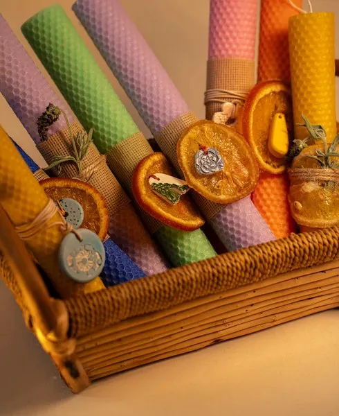 Λαμπάδα από Φύλλο Κηρήθρας