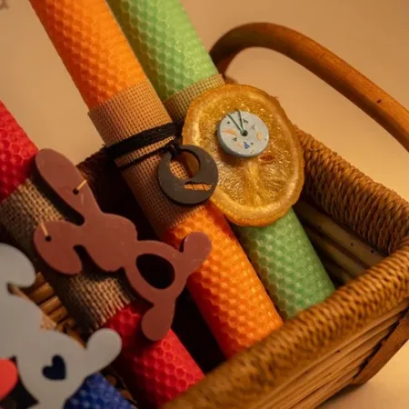 Λαμπάδα από Φύλλο Κηρήθρας