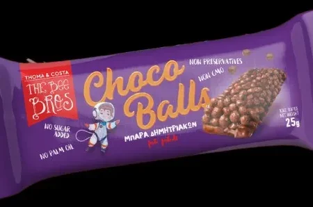 Μπάρες Δημητριακών με Μέλι και Σοκολάτα 5x25gr The Bee Bros