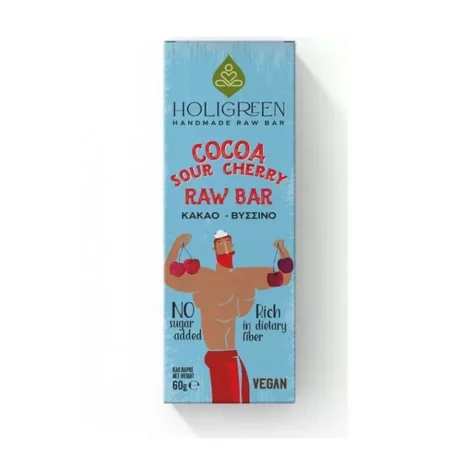 Μπάρα Πρωτεΐνης Κακάο Βύσσινο Χειροποίητη 60gr Holigreen