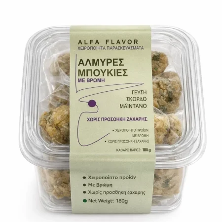 Αλμυρές Μπουκιές με Βρώμη Σκόρδο & Μαϊντανό Alfa Flavor 180gr
