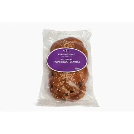 Τσουρεκάκι Πορτοκάλι – Σταφίδα 200gr