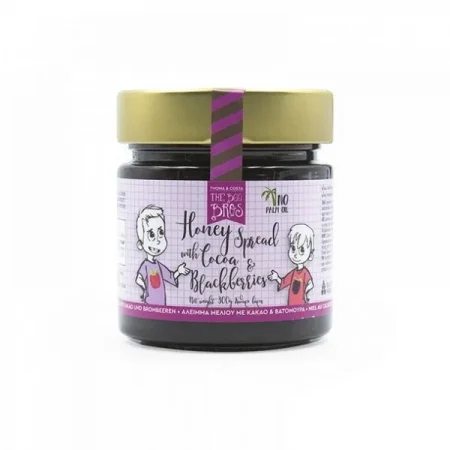 Άλειμμα Μελιού με Κακάο και Βατόμουρα 300gr The Bee Bros