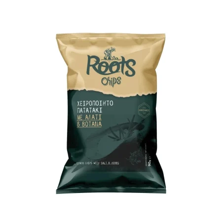 Roots Chips Αλάτι και βότανα 90gr