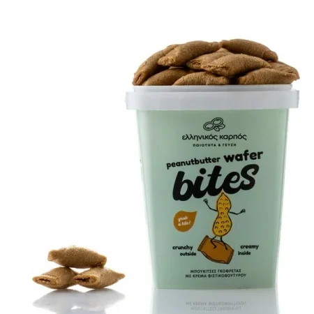Μπουκίτσες Γκοφρέτας με Φυστικοβούτυρο 200gr Ελληνικός Καρπός