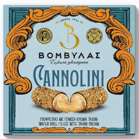 Γκοφρετάκια με Γέμιση Κρέμα Ταχίνι 170gr Βομβύλας