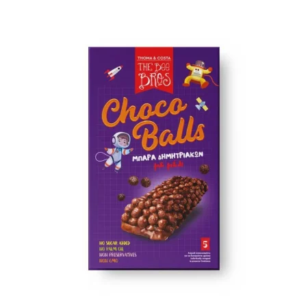Μπάρες Δημητριακών με Μέλι και Σοκολάτα 5x25gr The Bee Bros
