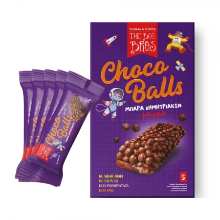 Μπάρες Δημητριακών με Μέλι και Σοκολάτα 5x25gr The Bee Bros