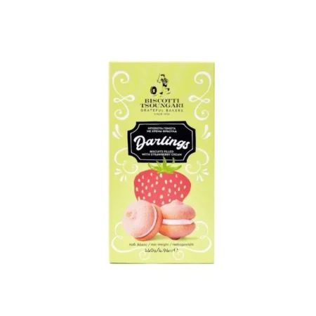 Μπισκότα με Κρέμα Φράουλα 140gr Darlings