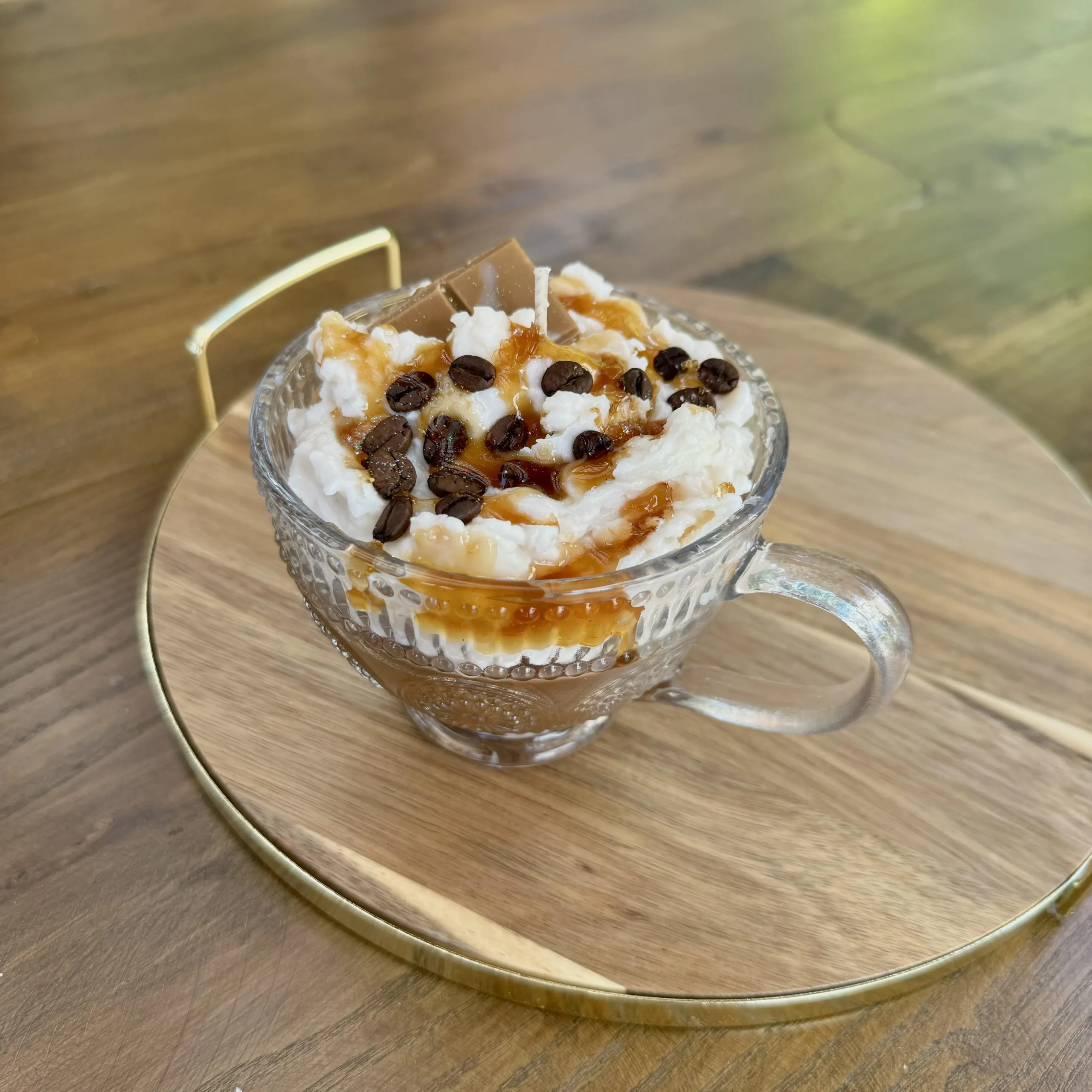 Χειροποίητα Κεριά Cappuccino Caramel με Χριστουγεννιάτικο Άρωμα