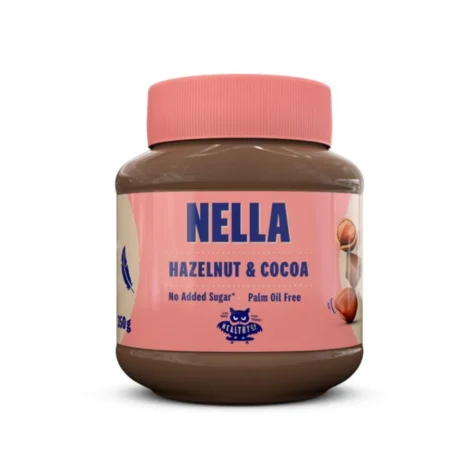 Η NELLA της Healthyco είναι η πιο υγιεινή και απολαυστική εκδοχή κρέμας φουντουκιού για όλους, χωρίς προσθήκη ζάχαρης και χωρίς φοινικέλαιο. Είναι καταπληκτική στο τοστ, φρυγανιές, ψωμί, pancakes, κρέπες, ως συστατικό στις δημιουργίες σας ή ως επικάλυψη στο μπολ του πρωινού σας.