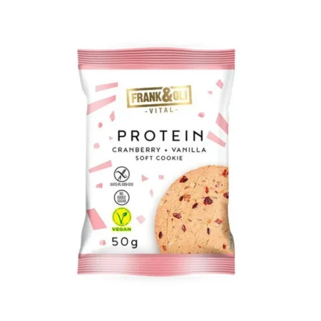 Frank & Oli Soft Vegan Protein Cookie Cranberry & Vanilla 50gr