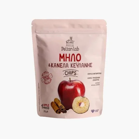 Chips Κόκκινο Μήλο με Κανέλα Κεϋλάνης 20gr