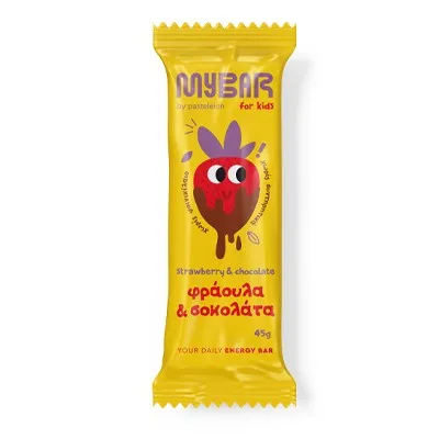 Παιδική Μπάρα Φράουλα Σοκολάτα MY BAR 45gr